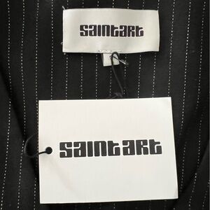 Saint Art pinstripe vest.